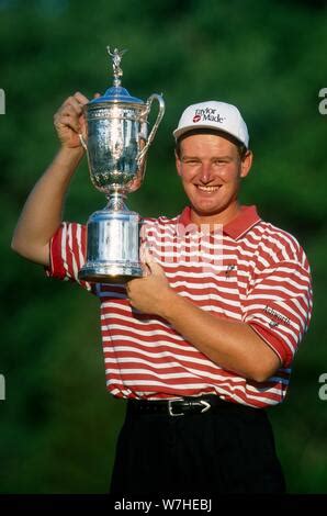 Ernie Els South African professional golfer putting at 2007 British Open Golf Championship ...