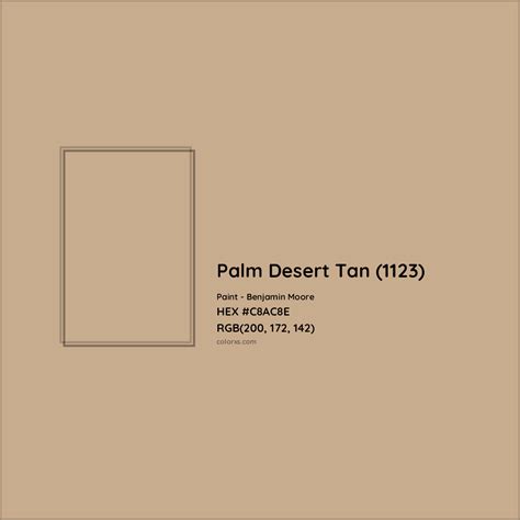 Benjamin Moore Palm Desert Tan 1123 Paint Color Codes Similar Paints