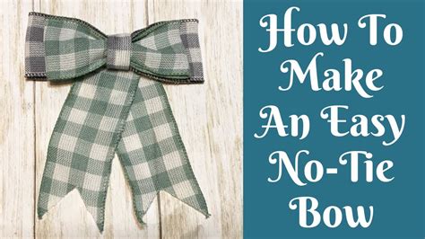 How To Make An Easy No Tie Bow Easy Bow Tutorial Best Bow Tutorial