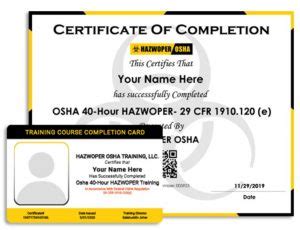 HAZWOPER Training – Certification Requirements