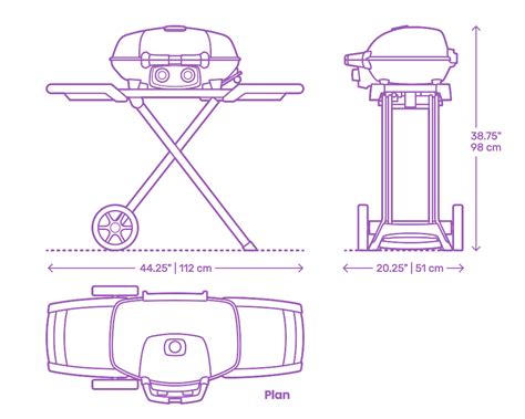 Napoleon Travelq X Dimensions Drawings Dimensions Guide