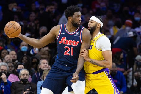 Lakers News Anthony Davis Vs Joel Embiid Bet All Lakers News