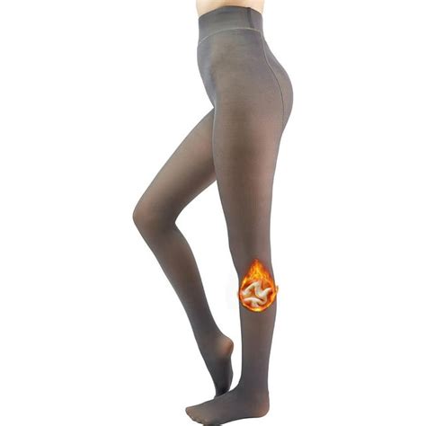 Amitofo Fleece Lined Tights For Women Plus Size Sheer Pantyhose Fake