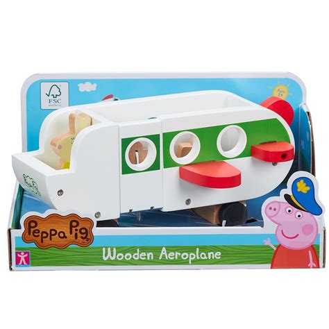 Set De Joaca Din Lemn Peppa Pig Avion Cu Figurina Emag Ro