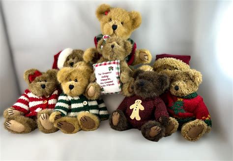 Boyds Bears Plush Christmas Lot of 8 - Etsy