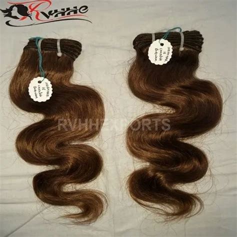 Rvhhe Machine Weft Remy Single Drawn Wavy Human Hair Hair Grade A