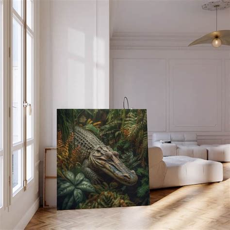 Tableau Alligator Crocodile Tableau Toile