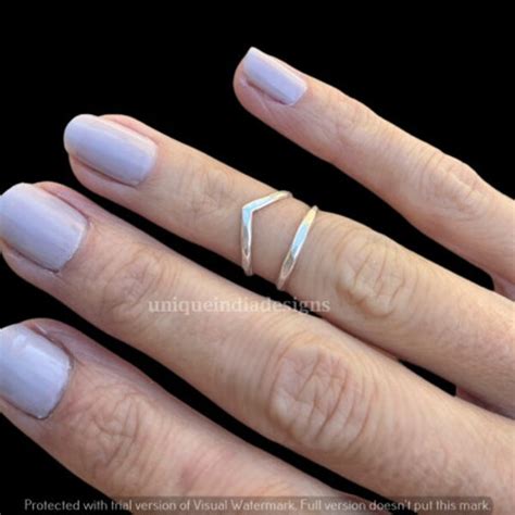 Silver Knuckle Ring Etsy