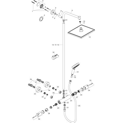 hansgrohe Tubos de ducha Crometta E 1 tipo de aspersión ref 27281000