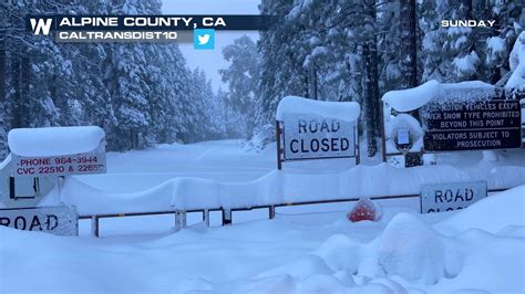 Heavy Snow in the California Mountains - WeatherNation