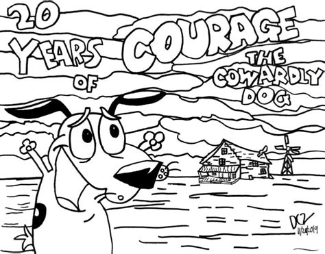 20 Years Of Courage The Cowardly Dog By Dcz Samurai Raven95 On Deviantart