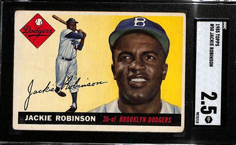 Lot Detail Topps Jackie Robinson Graded Sgc