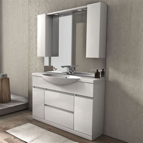 Mobile Bagno Elise Da 60 80 100 E 120 Cm A Terra E Lavabo In Mineralmarmo