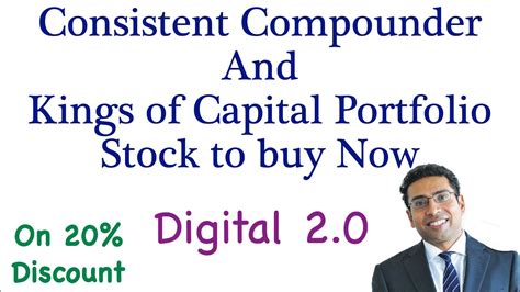 Saurabh Mukherjea Stock Pick Consistent Compounder And KCP Portfolio