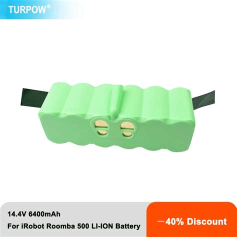 Turpow V Mah Replacement Battery Extended For Irobot Roomba