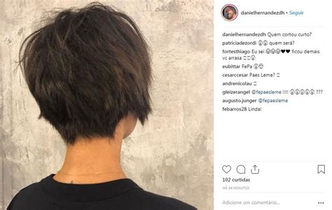 Fernanda Paes Leme Radicaliza E Volta A Ter O Cabelo Castanho