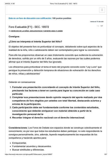 Tema Foro Evaluable F1 SEC 18572 Este es un foro de discusión