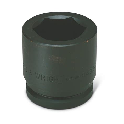 Wright Tool 84869 1 1 2 Drive Standard Impact Socket 6 Point SAE 4 5