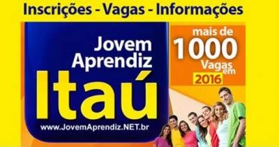 Jovem Aprendiz Ita Inscri O Online E Vagas