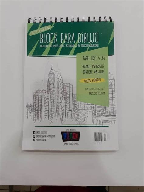 Block Espiralado A4 X 40 Hojas 150gr CROMI Artistica Las Perlas