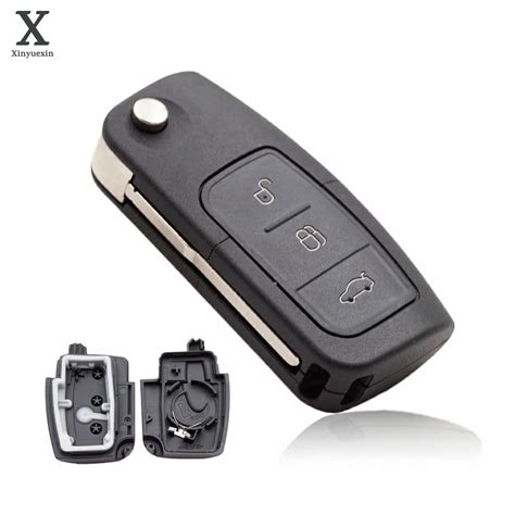 Xinyuexin 3 Button Modified Flip Folding Remote Control Car Key Shell