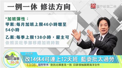 20171031寰宇整點新聞》一例一休修法 賴清德 未獨厚勞資哪一方 Youtube