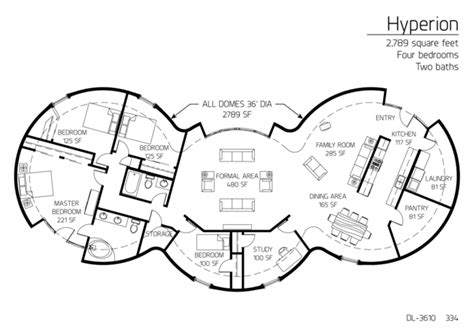 Floor Plans Bedrooms Monolithic Dome Institute