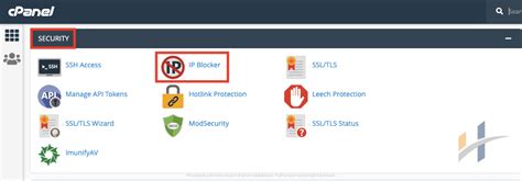 Using CPanel IP Blocker Tool To Block Unblock An IP Address Or Domain