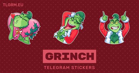 “grinch” Stickers Set For Telegram