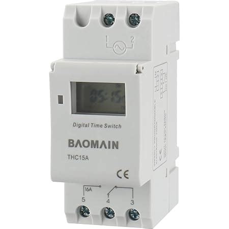 Baomain CN101A DC AC 12V 16A Amps Digital LCD Power Programmable Timer