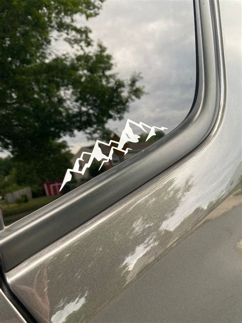 Mountain Decal Mountain Car Decal Mountain Vinyl Decal | Etsy