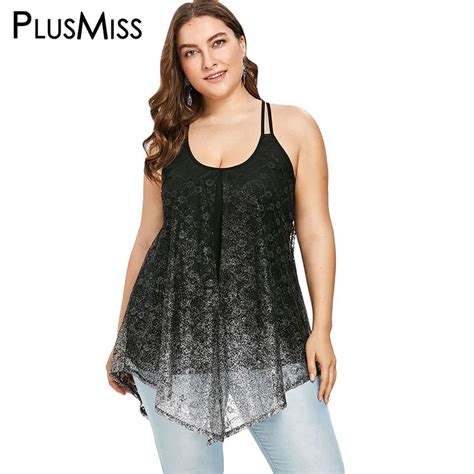 Buy Plusmiss Plus Size 5xl Sexy Glittery Sequin Boho