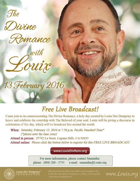 The Divine Romance – Feb. 13th – FREE Live Broadcast from Laguna Hills ...