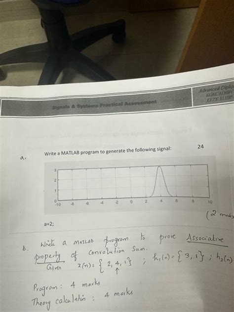 Solved A Write A MATLAB Program To Generate The Following Chegg