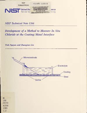 Fillable Online Nvlpubs Nist Development Of A Method To Measure In Situ