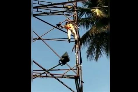 Watch Brave Bengaluru Cop Risking Life To Save Hapless Bird