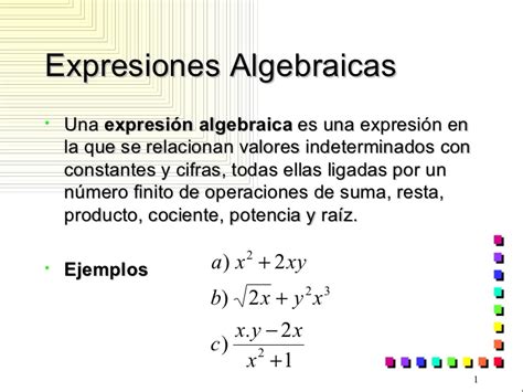 Definici N De Expresi N Algebraica Qu Es Significado Y Concepto