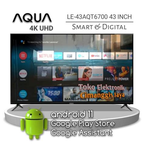 Smart Tv Led Aqua 43 Inch Digital Android Lazada Indonesia