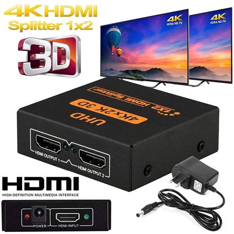 Ultra Hd K Port Port Hdmi Splitter X X Repeater Amplifier