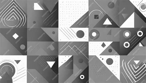 Premium Photo | Gray and white abstract geometric background