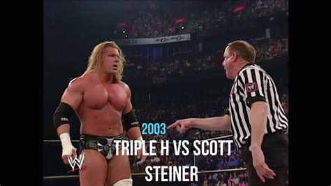 Triple H Vs Scott Steiner World Heavyweight Title Match No Way Out