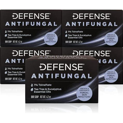 Defense Antifungal Bar Soap 5 Pack Fda Approved For Athletes Foot