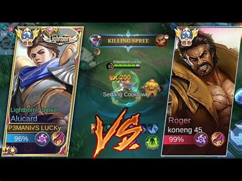 ALUCARD LIGHTBORN VS ROGER KASIH PAHAM DIA SAMPAI FEEDER MLBB