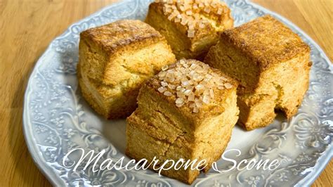 Mascarpone Cheese Butter Scone Easy Homemade Recipe Using Air Fryer