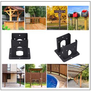 Chooglkj Pcs X Heavy Duty Wood Fence Pergola Post Base Brackets Kit