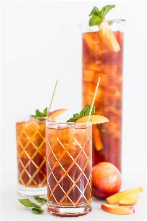 Peach Iced Tea Cocktail Recipe Sugar And Cloth Iced Tea Cocktails