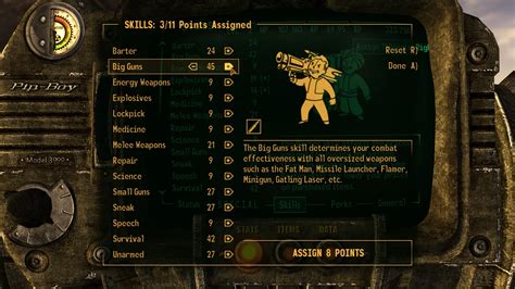 Big Guns Skill At Fallout New Vegas Mods And Community