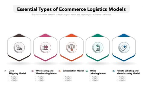 Essential Types Of Ecommerce Logistics Models Presentation Graphics