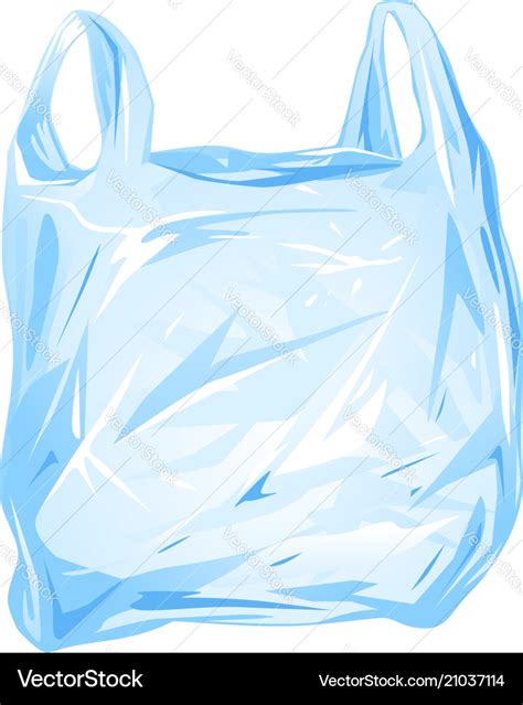 Plastic Bag Isolated Royalty Free Vector Image