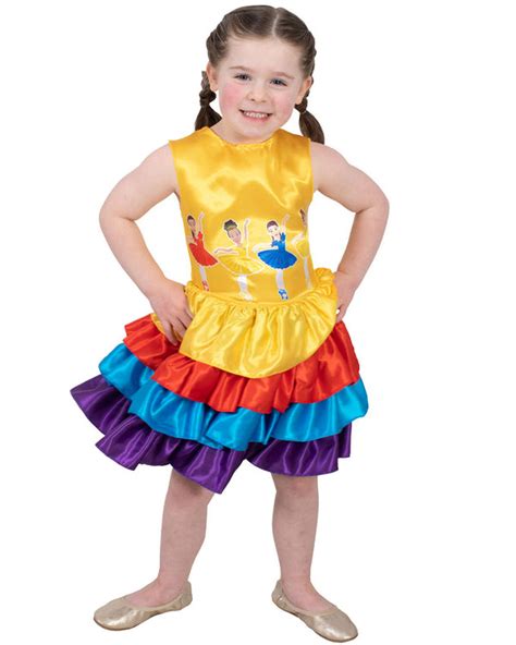 The Wiggles Ballerina Multi-Coloured Girls Costume